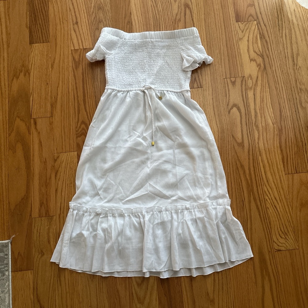 White Off-Shoulder women Dress, Michael Kors